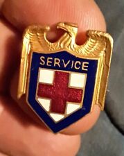 RARE WW2 AMERICAN RED CROSS ENAMELED EAGLE SERBICD PIN EXC COND for sale  Oaklyn