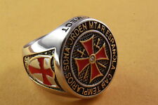 Anillo de Escudo de Caballeros Templarios Cruz Caballero Templario Cruz Caballero /135 segunda mano  Embacar hacia Argentina