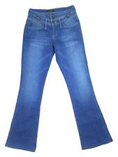 Jeans vintage Y2K Bebe cintura baixa perna alargada tamanho 4 27X30 feito nos EUA 🇺🇸  comprar usado  Enviando para Brazil