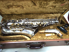 DOLNET Paris Saxofón Alto Plateado Serie # 36193 Estuche Original 1940 Francia segunda mano  Embacar hacia Argentina