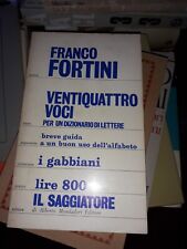 Franco fortini ventiquattro usato  Firenze