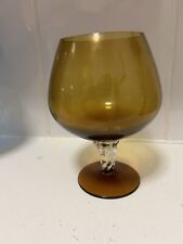 Amber brandy snifter for sale  LONDON