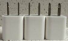 3 adaptadores de energia cubo carregador de parede USB Apple 5W iPhone branco genuíno USADO comprar usado  Enviando para Brazil