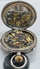 Raro relógio de bolso LeCoultre Split Second cronógrafo prata, usado comprar usado  Enviando para Brazil