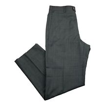 Pantalones de vestir Zanella para hombre Todd 100 % lana frontales planos grises • Italia • 34x30 segunda mano  Embacar hacia Argentina