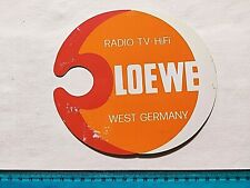 Adesivo loewe radio usato  Italia