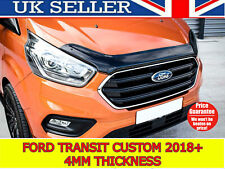 🇬🇧🌟  FORD TRANSIT CUSTOM 2018+ BONNET WIND STONE DEFLECTOR PROTECTOR BRA, used for sale  Shipping to South Africa