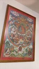 Decorative Cloth in a Frame Representing Buddha Psychedelic Picture Pfizer for sale  Shipping to South Africa