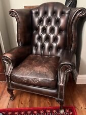 Vintage leather wingback for sale  WOODFORD GREEN
