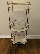 3 tier metal shelf glass for sale  Dixon