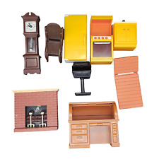 Lote de móveis para casa de bonecas Fisher Price F-P churrasqueira eletrodomésticos de cozinha 9 peças comprar usado  Enviando para Brazil