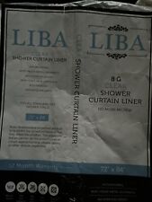 Used, LiBa PEVA 8G Bathroom Shower Curtain Liner, 72" W x 84" H Clear 8G Heavy Duty for sale  Shipping to South Africa