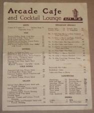 Vintage menu arcade for sale  Newton