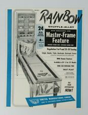 United's Rainbow Shuffle-Alley Bowling Arcade Machine Advertising Flyer, used for sale  Shipping to South Africa