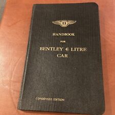 Handbook bentley litre for sale  THIRSK