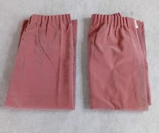 Curtains pair pink for sale  RETFORD