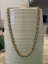 9ct Solid Gold Oval Link Belcher Chain 18 Inch Heavy 55.3 Grams, used for sale  Shipping to South Africa