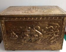 Brass wood box for sale  DARTMOUTH