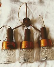 Vintage Ceiling Hanging Light Fitting. Brass Trimmings. Wiil need rewiring. for sale  Shipping to South Africa