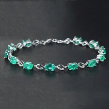 Emerald gemstone bracelet for sale  Shipping to Ireland