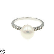 anello oro bianco perla usato  Italia