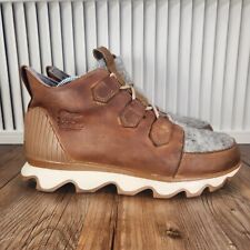 Sorel Kinetic Caribou Snow Boots Women's 10 Brown Leather Ankle Cabin NL3372-224, used for sale  Shipping to South Africa