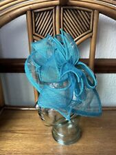 Teal hair fascinator for sale  STOCKPORT