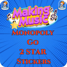 Adesivos Monopoly Go ALL 2 ⭐️FAZENDO MÚSICA 🎵🎶 (ENVIO INSTANTÂNEO) comprar usado  Enviando para Brazil