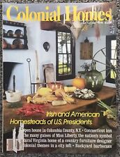 Vintage Julho-Agosto 1986 Colonial Homes Magazine Homesteads of US Presidents comprar usado  Enviando para Brazil