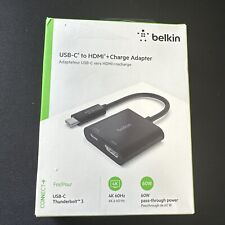 Adaptador Belkin USB-C a Thunderbolt 3 4K HDMI + Cargador 60W caja abierta segunda mano  Embacar hacia Argentina