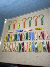 Vintage plastic clothespins for sale  Shipping to Ireland