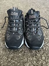 Skechers D’Lites Womens Sz 9 Black Rose Gold Running Shoes Memory Foam, used for sale  Shipping to South Africa