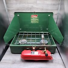 Vintage Coleman 425F 2-Burner Gas Compact Camp Stove USA Liquid Camp Fuel 8-1981 for sale  Shipping to South Africa
