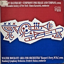 Usado, HERBERT HAUFRECHT: Symphony for Brass & Timpani/WALTER MOURANT: Aria...NM1978LP comprar usado  Enviando para Brazil