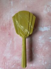 Vintage Halex Hair Brush Mustard Yellow Pearlised Finish Retro Beauty for sale  Shipping to South Africa