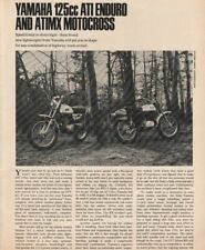 1969 Yamaha 125cc AT1 Enduro & Motocross - Artigo de teste de estrada motocicleta 4 páginas, usado comprar usado  Enviando para Brazil