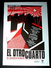 Póster Original Cubano de SERIGRAFÍA ""EL OTRO CUARTO""Teatro Arte Escenicas.Arte Firmado segunda mano  Embacar hacia Argentina