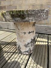 Wooden stool silver for sale  WITHAM