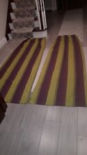 Long striped curtains for sale  VIRGINIA WATER