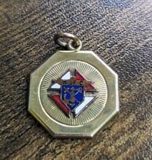 Antique Gold Filled Knights of Columbus K of C Pocket Watch Chain Pendant Fob for sale  Shipping to South Africa