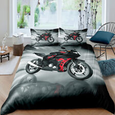 Conjunto de roupa de cama 3D off-road motocicleta luxo edredom capa fronha novo comprar usado  Enviando para Brazil