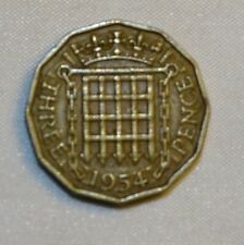 1954 three pence for sale  BRAUNTON