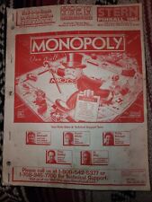 Monopoly pinball manual for sale  Hagerstown