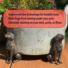 Used, 3Pcs/Set Plant Pot Feet Cat Dog Design Flower Pot Risers Holders Stand Holder for sale  HATFIELD
