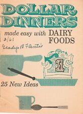 1961 cookbook dollar for sale  Danbury