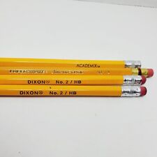 Lote 4 Lápis de Madeira VINTAGE Dixon Academix Papermate sortimento Nº 2 comprar usado  Enviando para Brazil