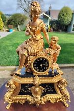 antique marble clock for sale  YEOVIL