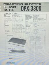 Notas de serviço Roland Drafting Plotter Dpx-3300 PDF, usado comprar usado  Enviando para Brazil