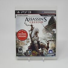 Assassin's Creed III (PlayStation 3 PS3) Black Label CIB COMPLETO E TESTADO comprar usado  Enviando para Brazil