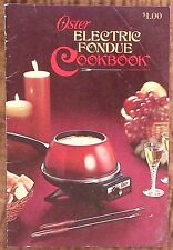 Libro de cocina de fondue eléctrica Oster 1969 recetas Z4020 segunda mano  Embacar hacia Mexico